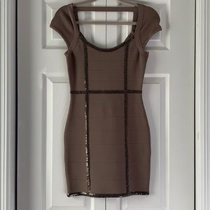 Guess bodycon dress with shimmer
